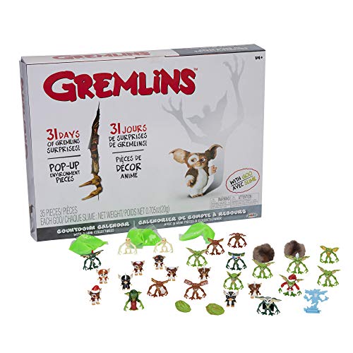 JAKKS Pacific Jakks Holiday Gremlins Advent Calendar Countdown with Spooky Surprises and Cool Collectible Figures