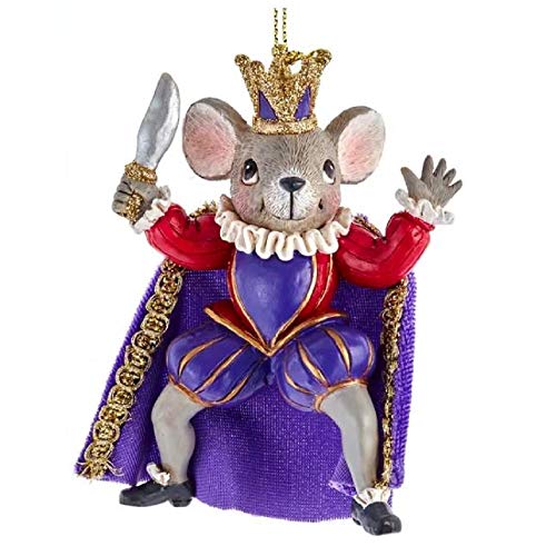 Kurt Adler E0422M Nutcracker Suite Children's Mouse King Hanging Ornament, Multi-Color