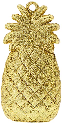 Amscan BLLN WT Pineapple, 2.5" x 5.5", Gold