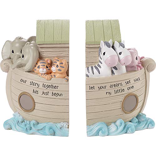 Precious Moments Noah's Ark Bookends Baby Dcor, Multi