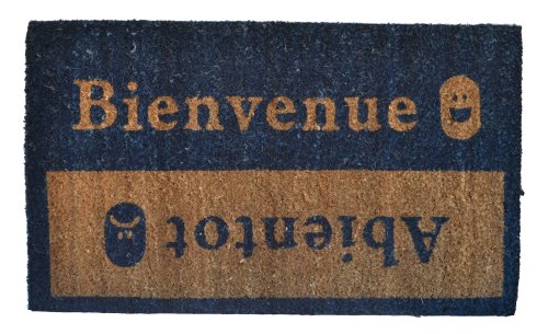Imports D√©cor 516PVC Bienvenue Abientot Vinyl Back Coir Doormat, 18-Inch by 30-Inch
