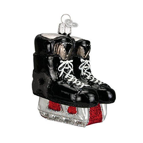 Old World Christmas 2020 Christmas Ornament Hockey Skates Glass Blown Ornament for Christmas Tree