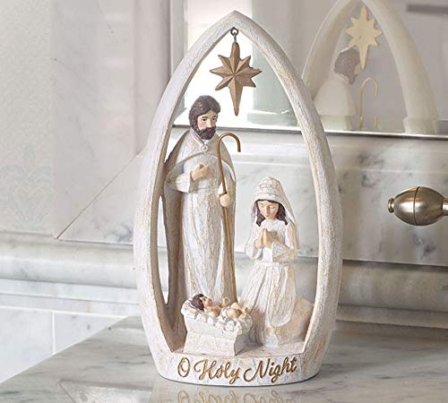 burton + BURTON Burton and Burton 9733809 Holy Family Nativity Decor, Resin