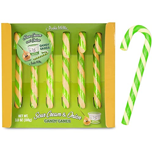 Archie McPhee Sour Cream & Onion Candy Canes