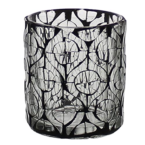 HomArt 2207-11 Aureole Mosaic Hurricane, Circlet, Small, 3.5-inch Height, Glass