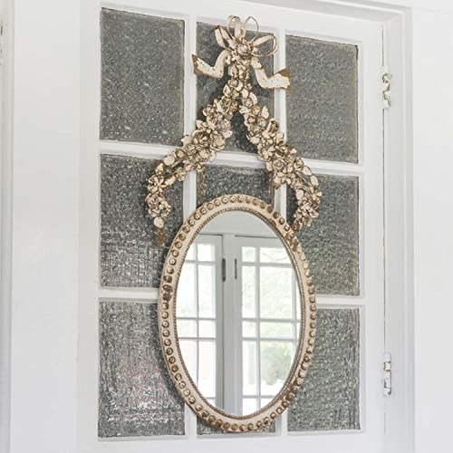 Park Hill Collection EWM80668 Petite Flower Oval Mirror
