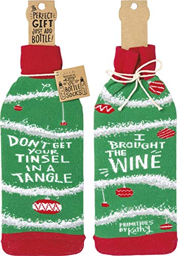 Primitives By Kathy Christmas Bottle Sock - Don&
