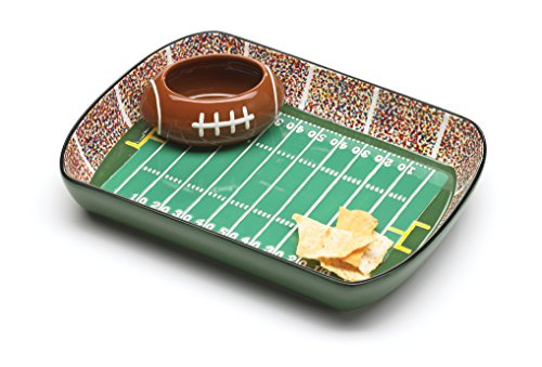 burton + BURTON Football Stadium Chip And Dip Sports Serving Set