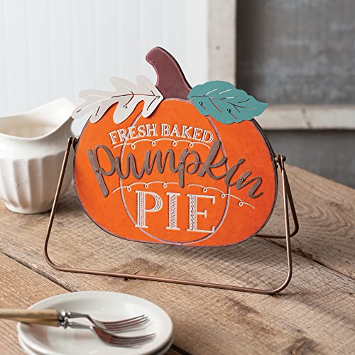 CTW Collection 440120 Fresh Baked Pumpkin Pie A-Frame Tabletop Sign