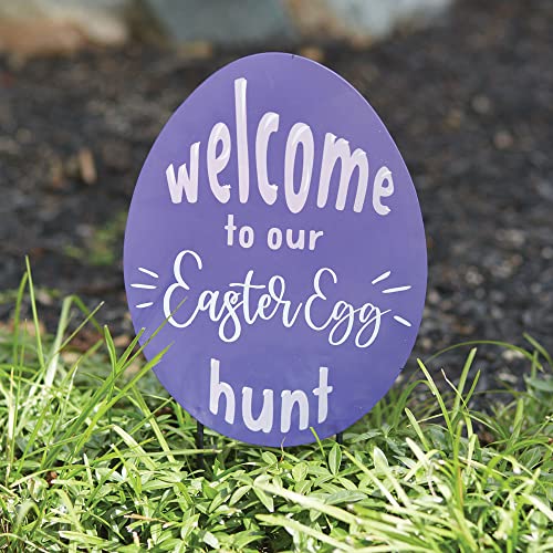 CTW Home Collection 370620 Easter Egg Hunt Garden Stake, 20-inch Height