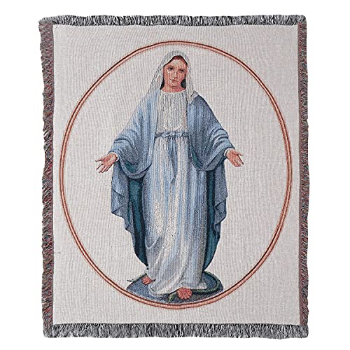 Manual Woodworker Virgin Mary Tapestry Throw Blanket - Christmas D√Å√º√°cor - Christmas Throw Blanket, 50 x 60 Inches