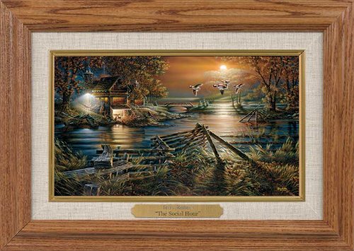 Wild Wings(MN) The Social Hour Framed Oak Collage by Terry Redlin