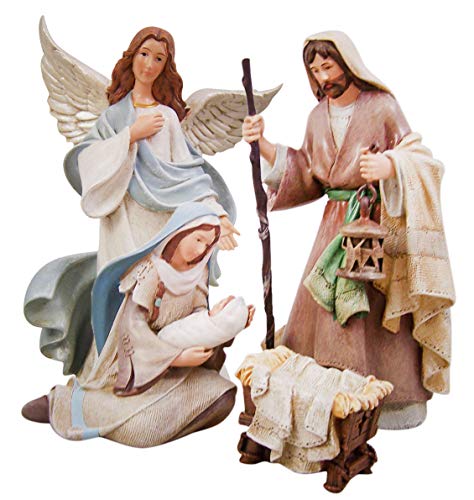Christian Brands Bethlehem Nights Christmas Nativity Scene Figurines, 4 Piece Set