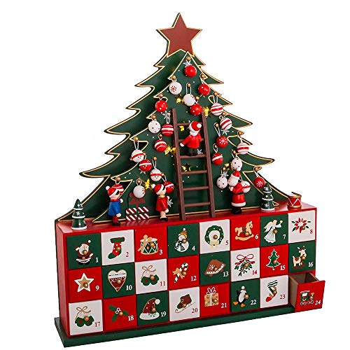 Kurt Adler Adler D4035 Advent Calendar, Multi-Colored