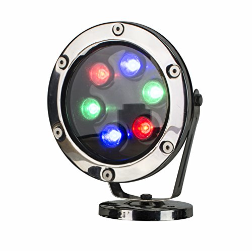 Lifegard Aquatics Lifegard R441006 Submersible Pond and Fountain LED Light, Multicolor
