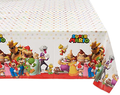 Amscan Super Mario Bros Plastic Party Tablecover