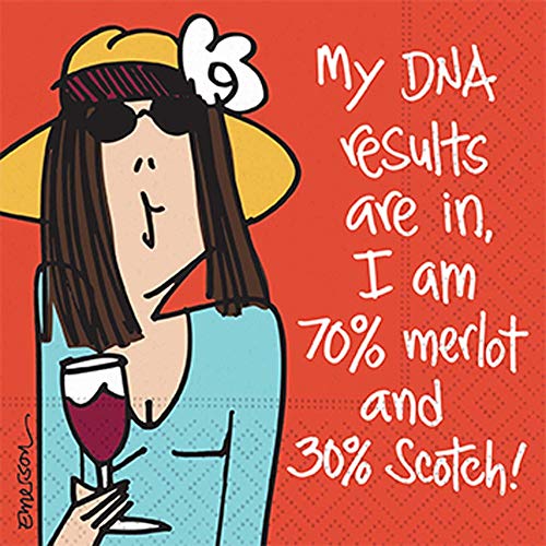 Design Design 624-10064 My DNA Results Are In Napkin Beverage, Multicolor