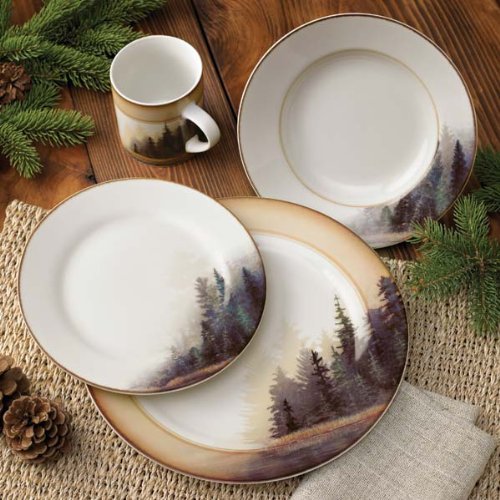 Wild Wings(WI) Misty Forest Dinnerware Set by Bob Metropulos