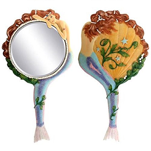 Pacific Trading Mermaid Hand Mirror Collectible Sea Nymph Decoration Figurine
