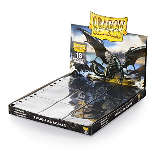 Arcane Tinmen AT-10301 Portfolio: Dragon Shield 18-Pocket Collectors Black (50)
