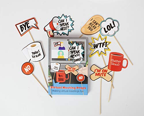 Boxer Gifts Virtual Meeting Props | Fun Handheld Accessories for Zoom Conferences | Novelty Joke Gag Working from Home Gift for Coworkers