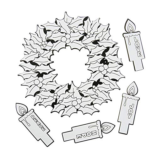 Fun Express Color Your Own Advent Wreath - Crafts for Kids and Fun Home Activities