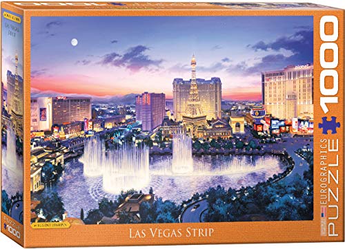 EuroGraphics 6000-5491 Las Vegas Strip by Eugene Lushpin 1000Piece Puzzle