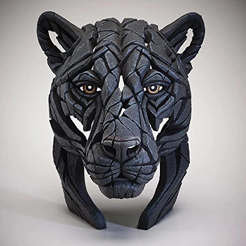 Enesco Edge Sculpture Panther Bust Figurine 15.2 x 10.7 x 12.5 Inch 6009906