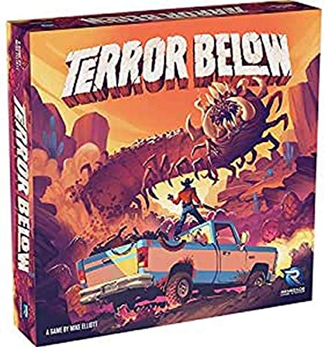 Renegade Game Studios Store Terror Below Board Game, Worms are Attracted The Faster You Move, Collect Worm Eggs to Claim Bounties, 2-5 Players, Ages 10 and Up, 45 - 60 Min Playing Time