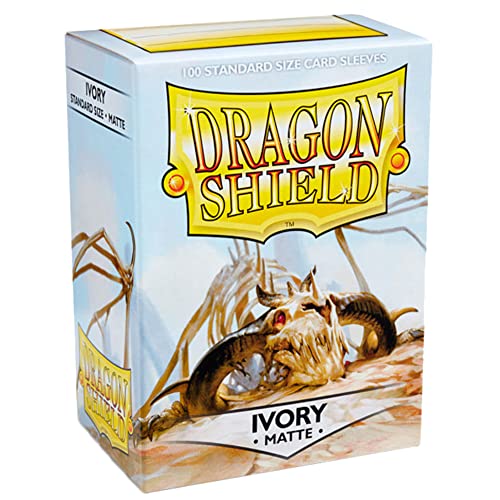 Arcane Tinmen Store AT-11017 Dragon Shield Sleeves Matte Card Game, Ivory