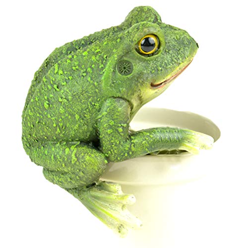 Midwest Design Imports Frog Garden Pot Hanger, 5", Green