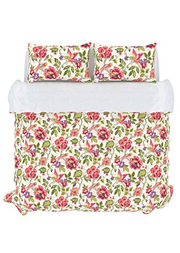 Belle Maison Stylemaster Home Products Colorfly Tess 210 Thread Count Duvet Cover Set, Full/Queen, Orchid