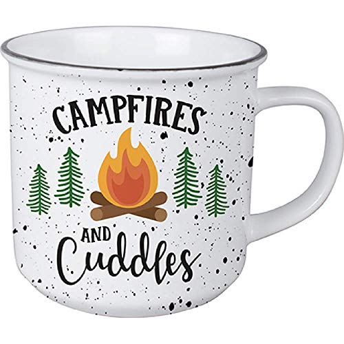 Carson 23576 Campfires and Cuddles Vintage Mug, 13-ounce, Multicolor