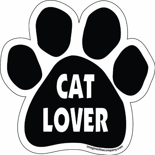 Imagine This Company Paw Car Magnet, Cat Lover, 5-1/2-Inch by 5-1/2-Inch