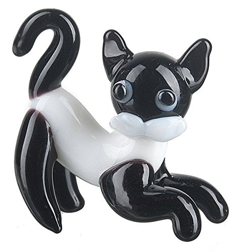 Ganz Miniature - Black/White Cat