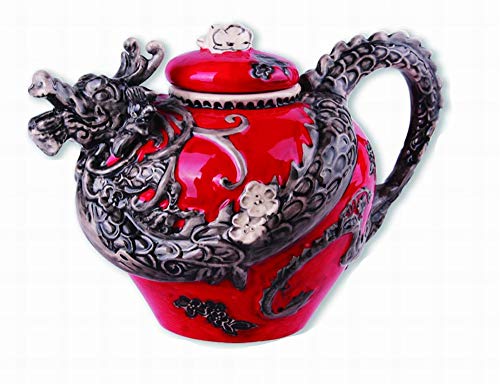 Blue Sky Clayworks Clayworkss Red Dragon Teapot