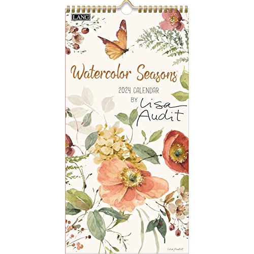 LANG Watercolor Seasons 2024 Vertical Wall Calendar (24991079144)