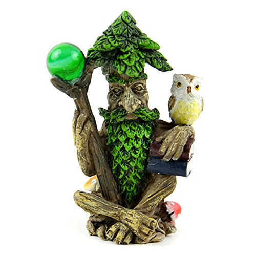 Midwest Design Touch of Nature 55611 Outdoor Lighting Fairy Garden Tree Wizard Statue, 3"