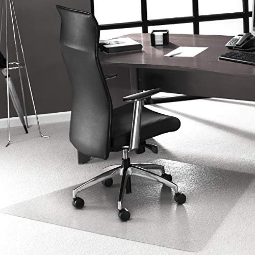 Floortex Ultimat Polycarbonate Chair Mat for Carpets to 1/2", 59"x47", Corner Workstation, Clear (FR1115023TR)