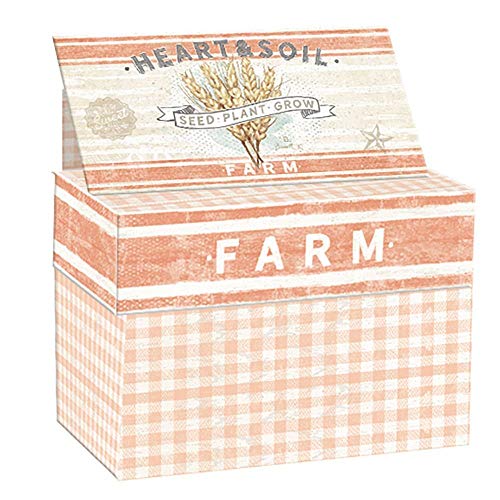 Lang Farmhouse Card Recipe Box, Small, MULTI