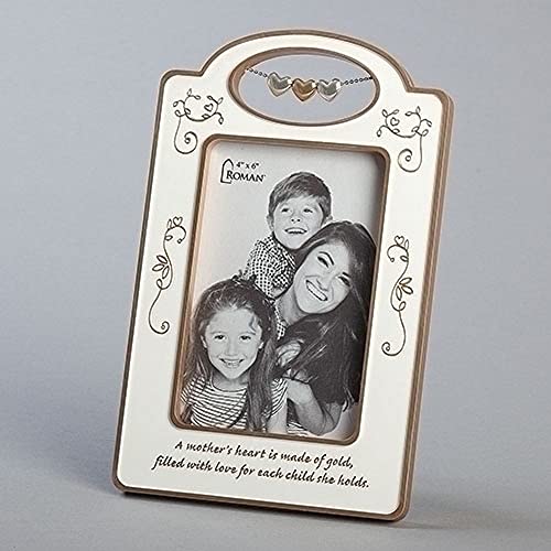 Roman 17275 Many Hearts Frame, 9.5-inch Height, Zinc Alloy