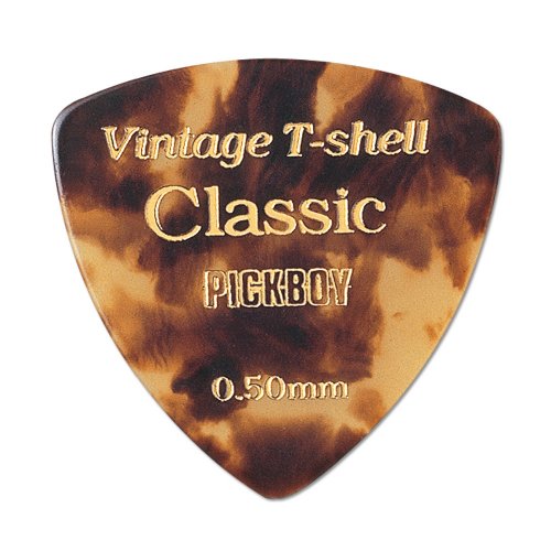 Osiamo Pickboy Vintage Pick, Classic T-Shell Triangle, Cellulose, 0.50mm, 10 picks