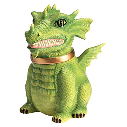 Pacific Trading PTC Dragon Cookie Jar Ceramic Cute Kitchen Accessory