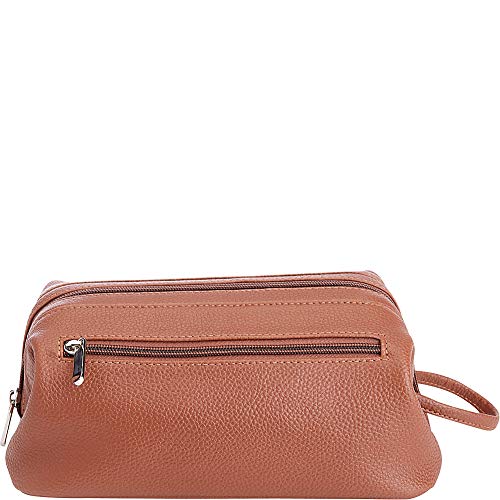 Royce Leather New York Toiletry and Cosmetic Bags, Tan, One Size