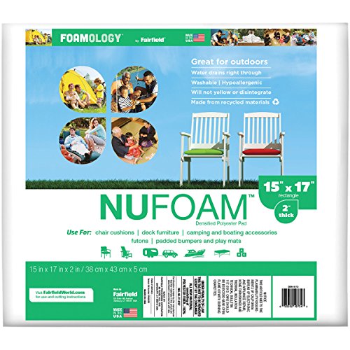 Fairfield NuFoam, 15-Inch by 17-Inch by 2-Inch, White