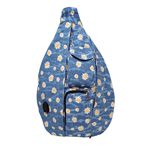 Calla 50124 Nupouch Anti Theft Rucksack, Blue Daisy, Large