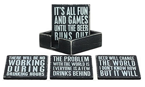 Primitives By Kathy Box Sign Coasters - Beer