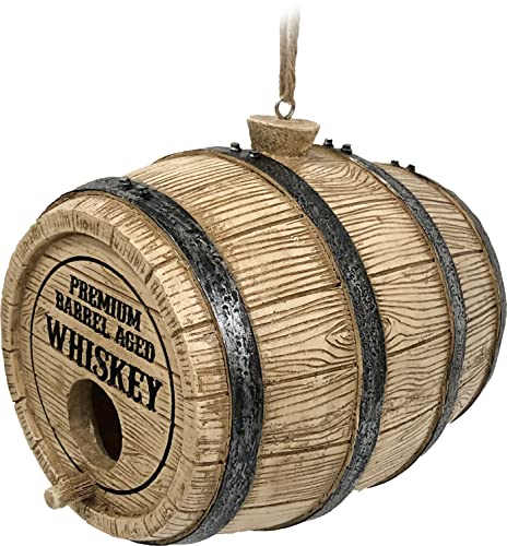 Spoontiques 10281 Whiskey Barrel Birdhouse