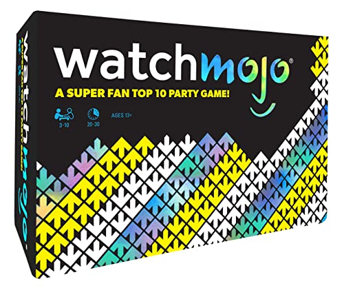 Sit Down! WatchMojo: A Super Fan Top 10 Party Game, 400 Cards Included, Game Board, Dry Erase Scoreboard and Marker, For 3 to 10 Players, 20 to 30 Minute Play Time, For Ages 13 and up