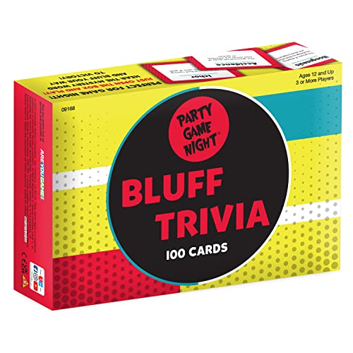 Party Game Night Bluff Trivia Card Game from University Games, Play in Teams or Individually, Perfect for Game Night, for 3 or More Players Ages 12 and Up